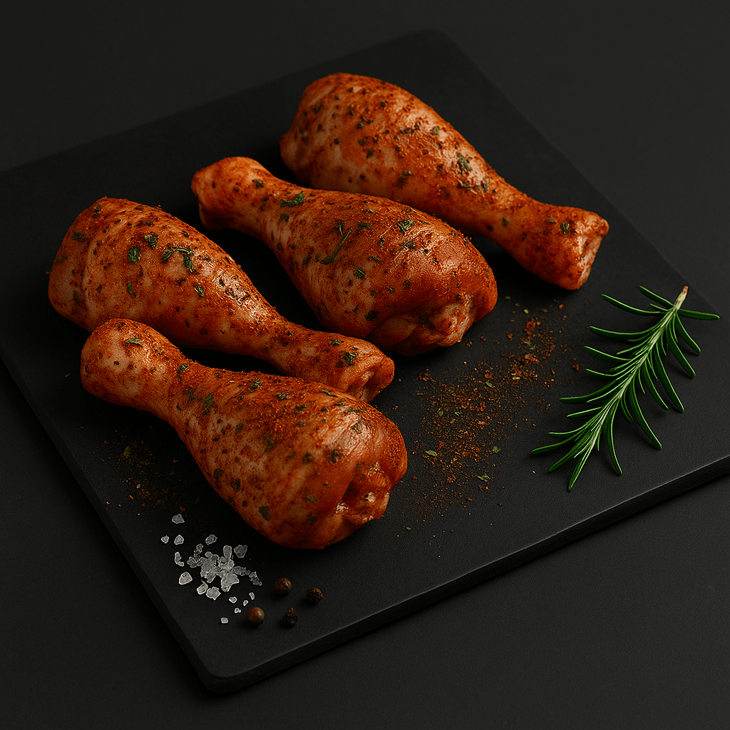 Kipdrumsticks gemarineerd